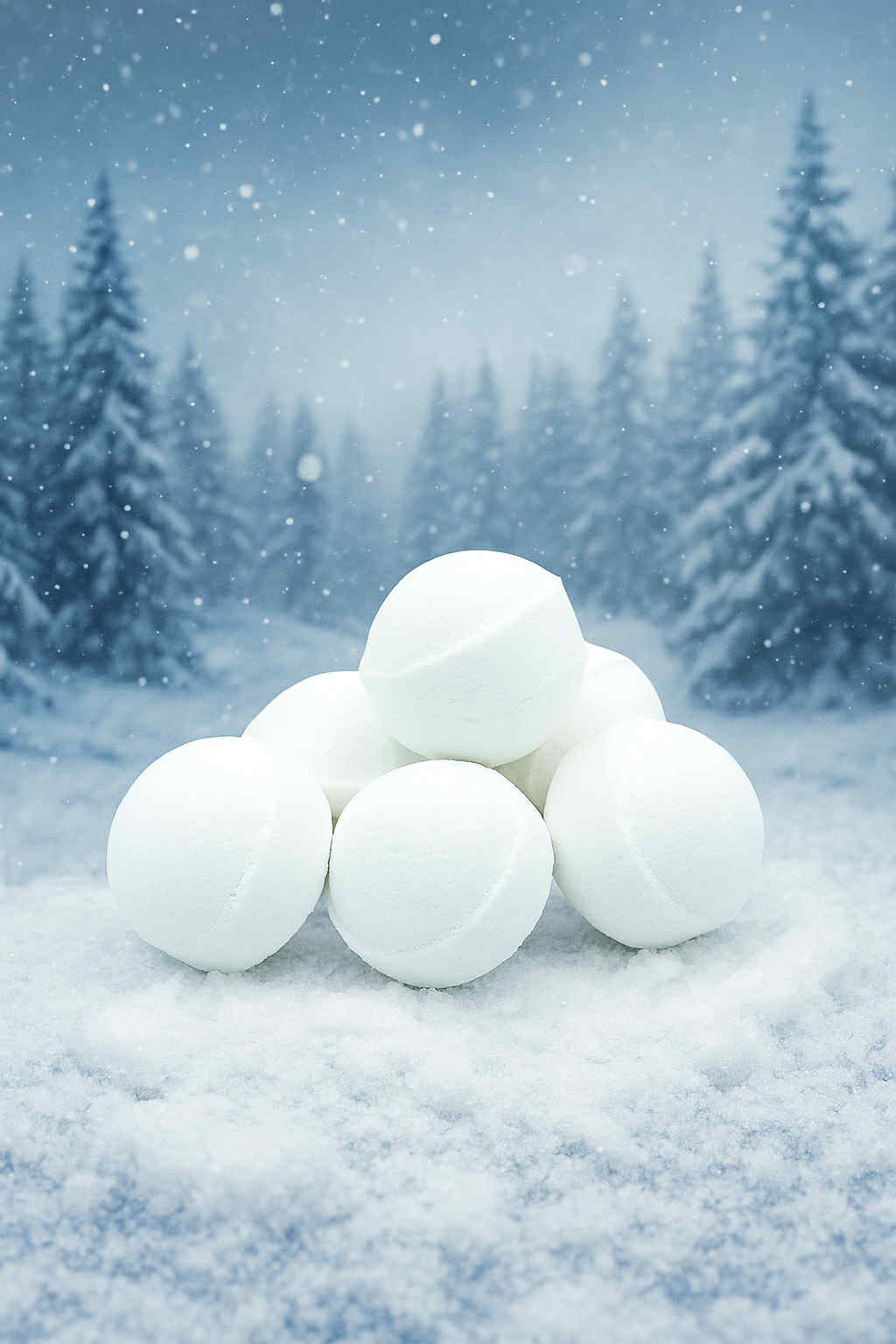 MINI BILLE DE BAIN NOEL BLANC ( VENDU A L'UNITE )