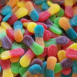 Mini Langue multicolore sucrée 100G