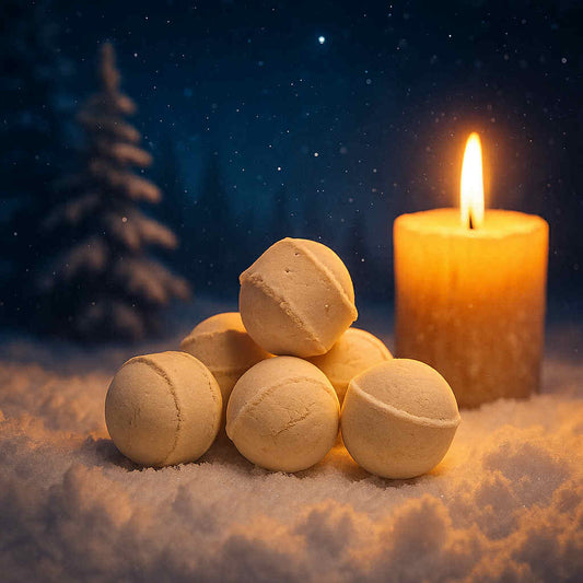 MINI BILLE DE BAIN NUIT D'HIVER DOUILLETTE ( VENDU A L'UNITE )