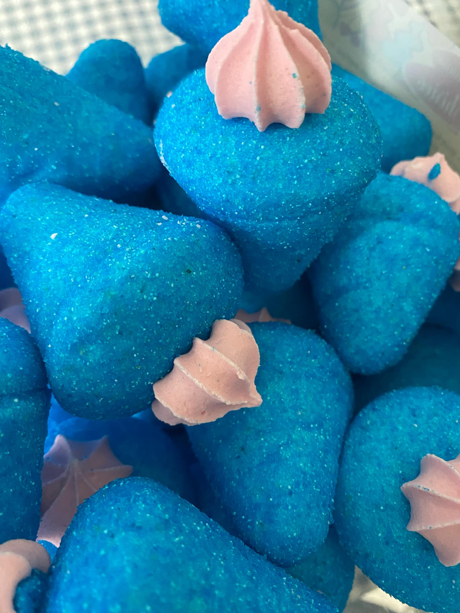 Grosse fraise XL bleu