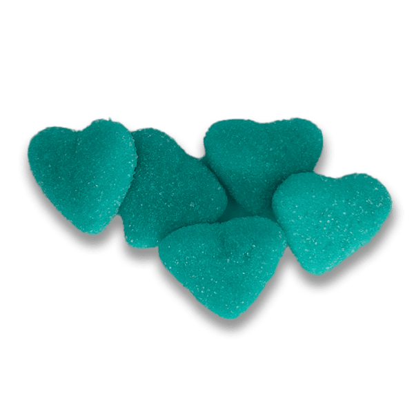Coeur bleu fourrés sucrés 100GRS