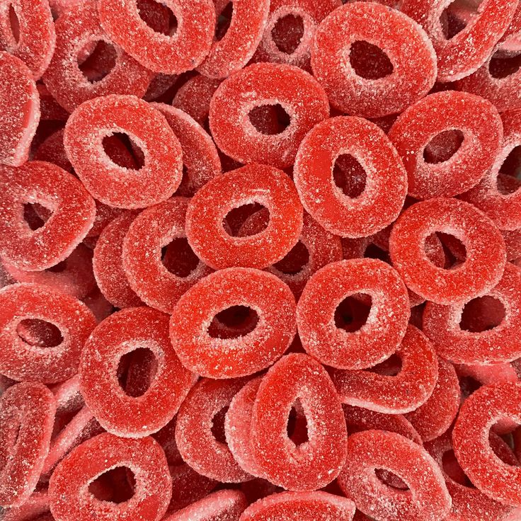 Anneaux Fraise Sucrés 100G