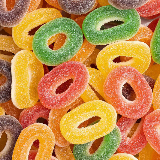 Anneaux Multicolore Acidulés 100g