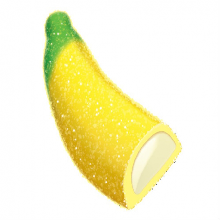 Bananes Fourré jelly 100G