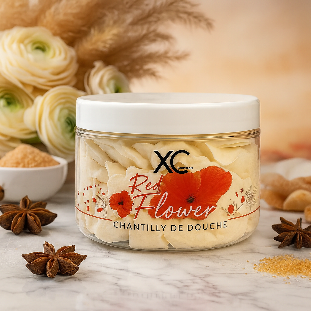 CHANTILLY DE DOUCHE RED FLOWER