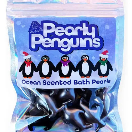 10 Perles de bain pingouin