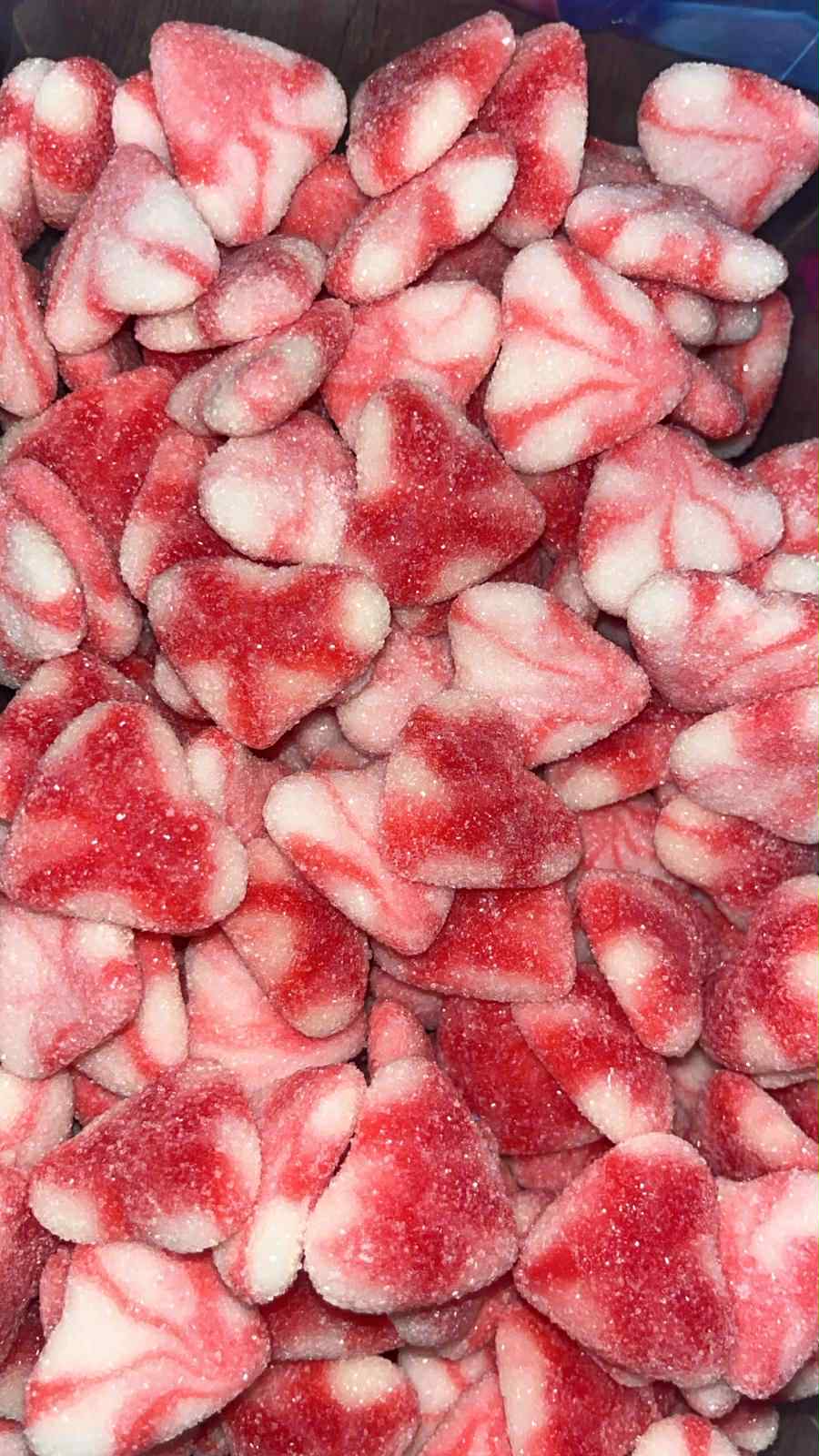 Coeur twist fraise crème sucré 100grs