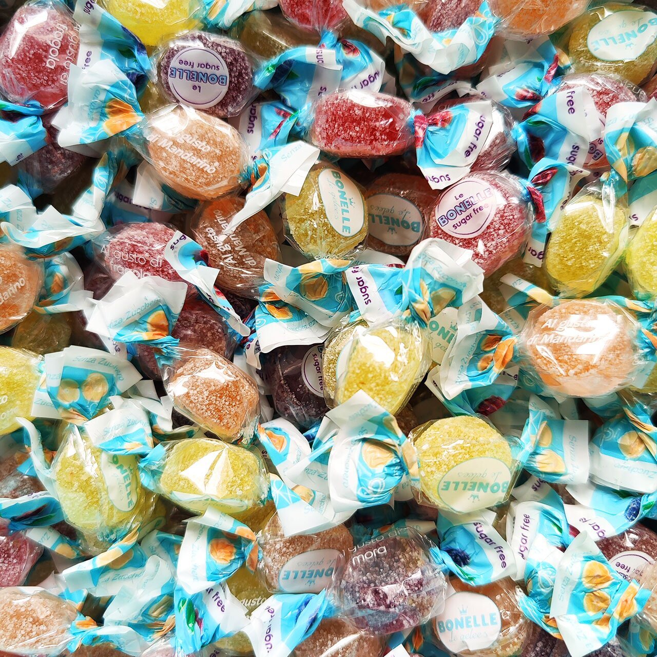 Bonbons emballé Sans sucre aux fruits