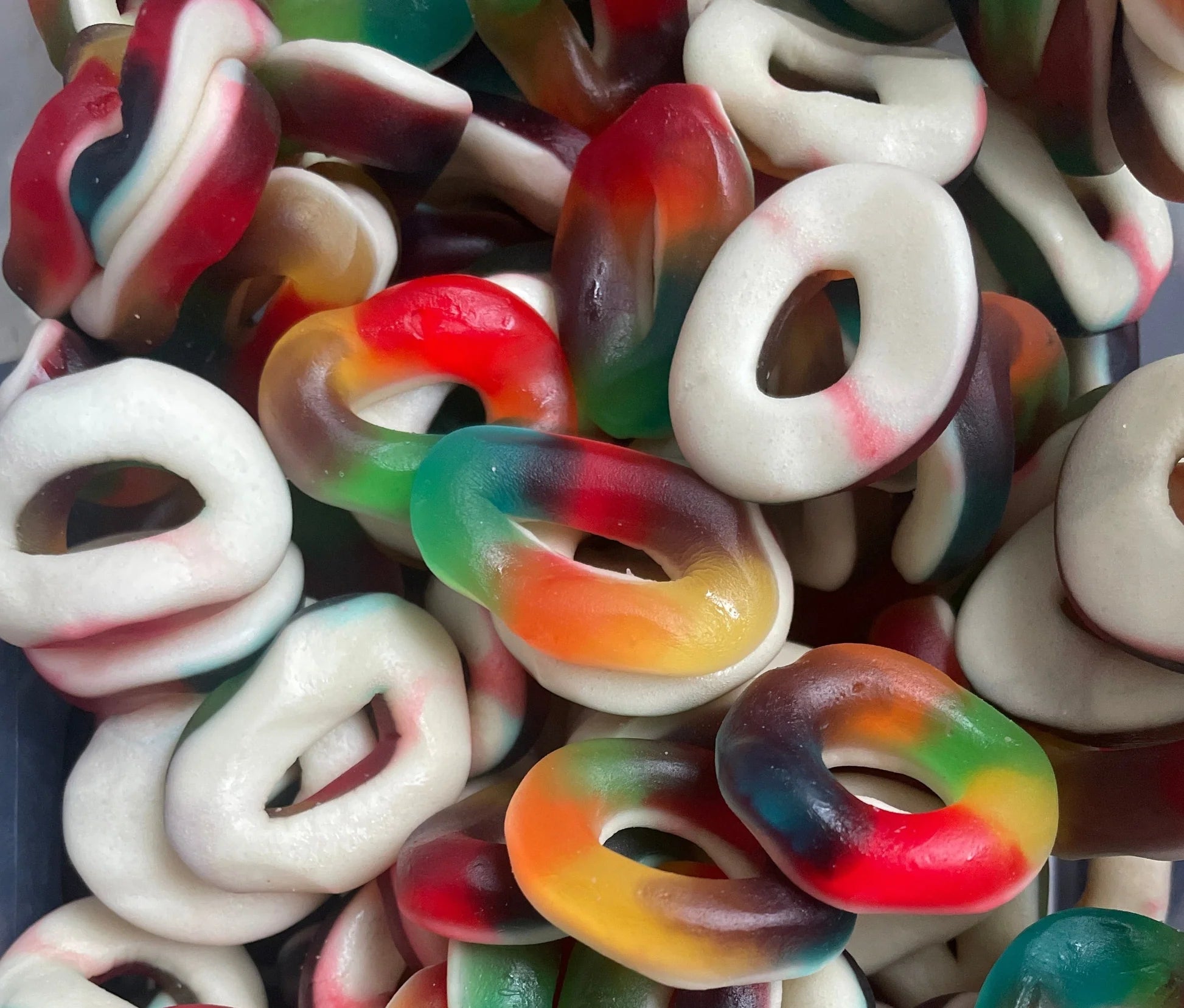 Anneaux Multicolore Lisse 100g