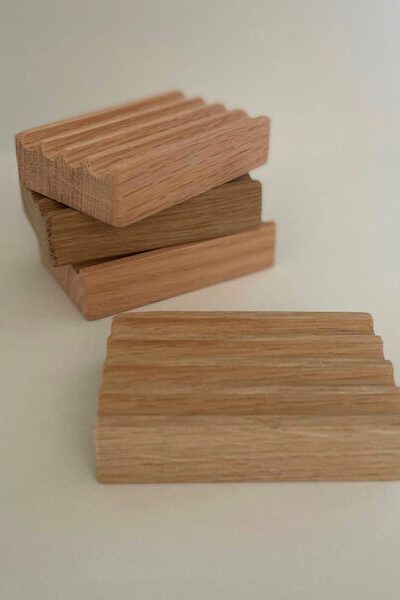 Porte savon en chêne