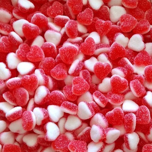 Mini cœur fraise crème sucré 100G